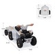 preview thumbnail 13 of 13, Kids Electric ATV Toddler Ride on Car with Trailer