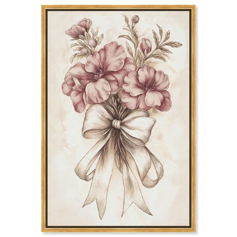 Tied with Tenderness I Canvas by Art Remedy - Gold - 36" x 54"