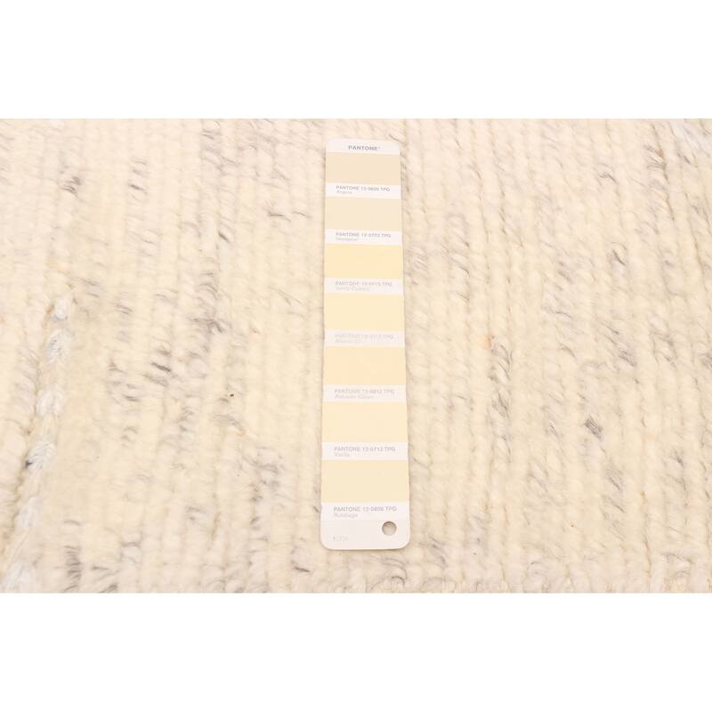 ECARPETGALLERY Hand-knotted Tangier Cream Wool Rug - 8'1 x 9'10