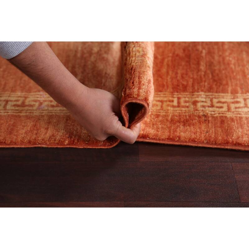 Gabbeh Kashkoli Wool Runner Rug Hand-knotted Oriental Hallway Carpet - 2'8" x 9'3"