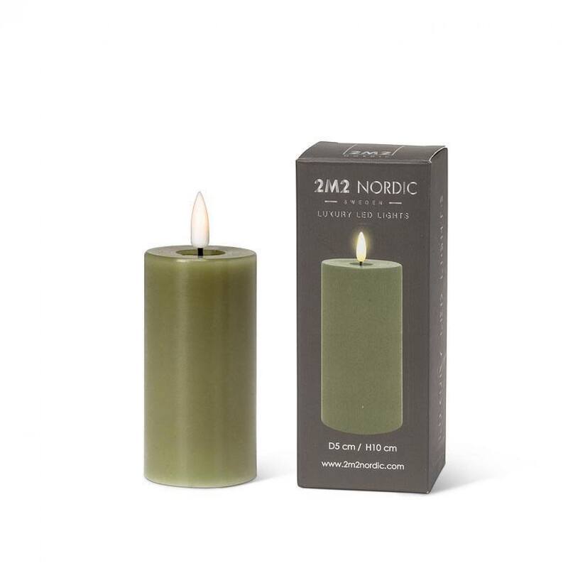 Green Flameless Led Pillar Candle Bed Bath & Beyond 40025879