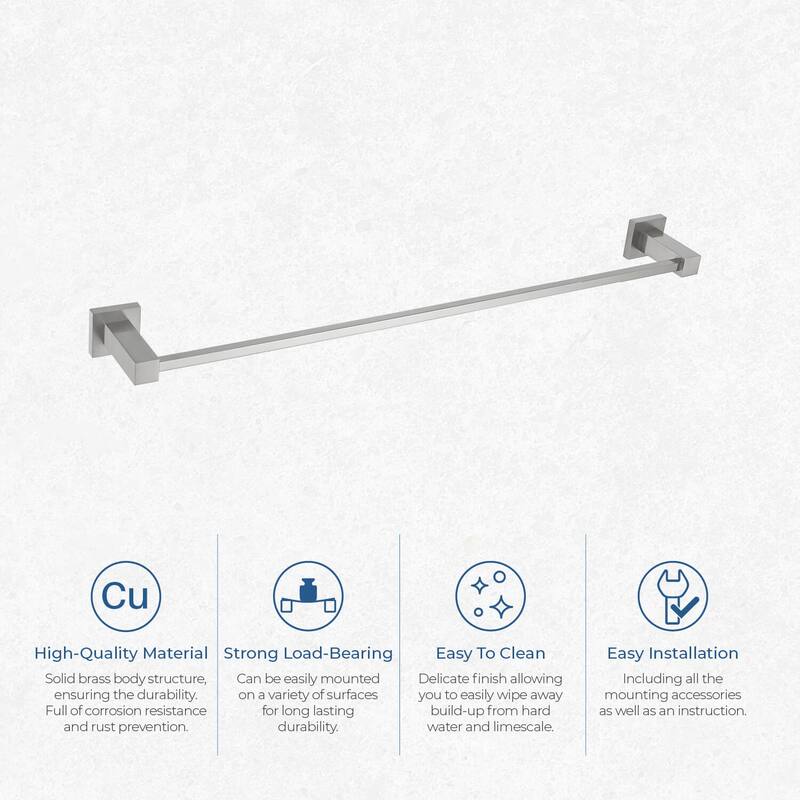 Cube 24 inch Bathroom Towel Bar