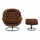 preview thumbnail 38 of 133, TV Chair Accent Chair for Living Room with Ottoman