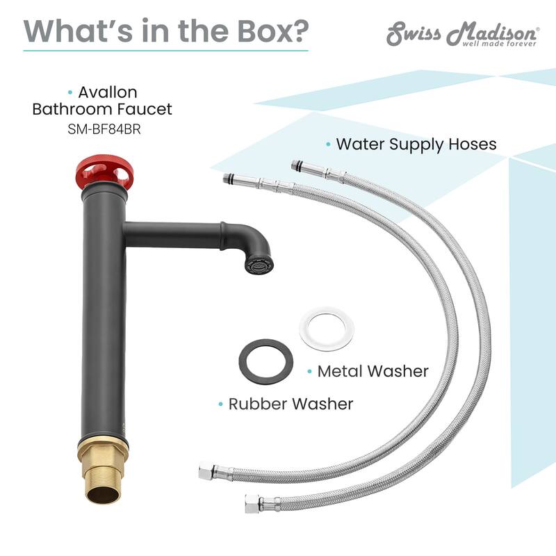 Swiss Madison SM-BF84 Avallon 1.2 GPM Single Hole Bathroom Faucet
