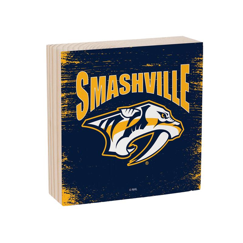 Nashville Predators Wooden Tabletop Mantel Shelf Sign