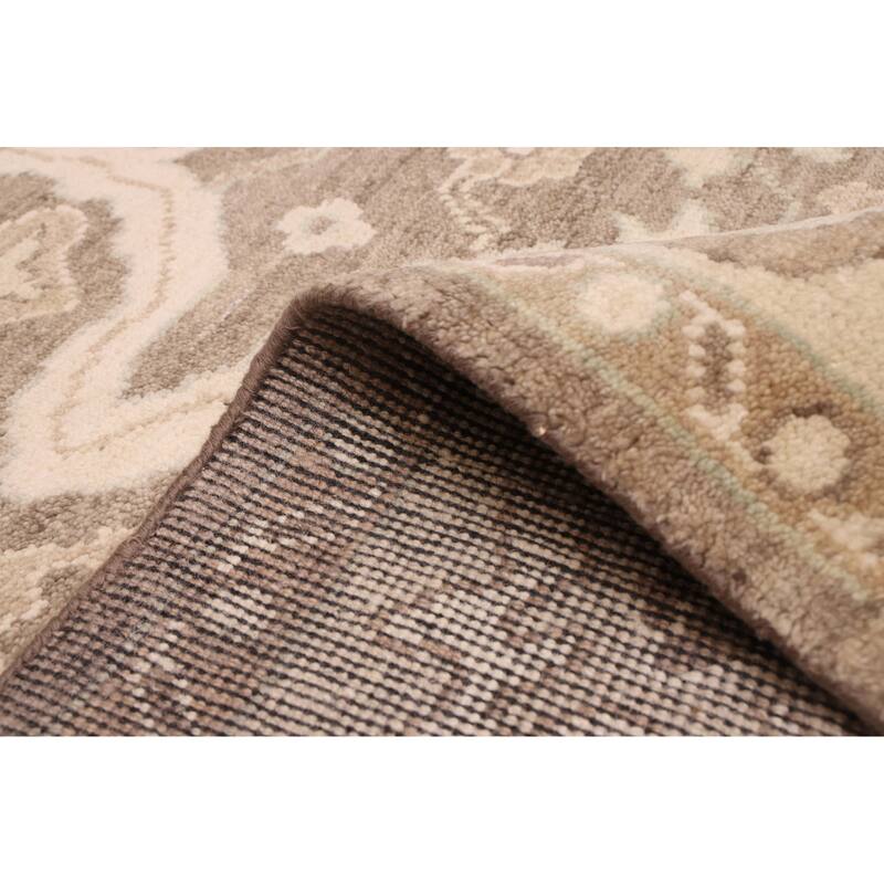 ECARPETGALLERY Hand-knotted Jules Serapi Brown, Taupe Wool Rug - 8'0 x 10'0