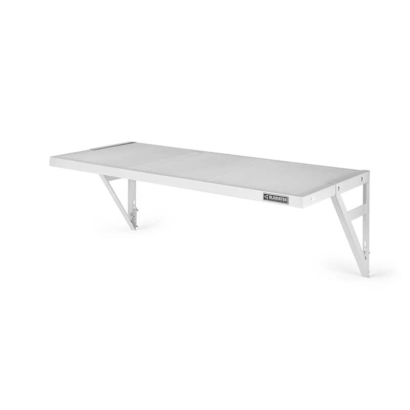 Gladiator GarageWorks 45-inch GearLoft Shelf - 45" w x 16" D x 20" H - Hammered-White