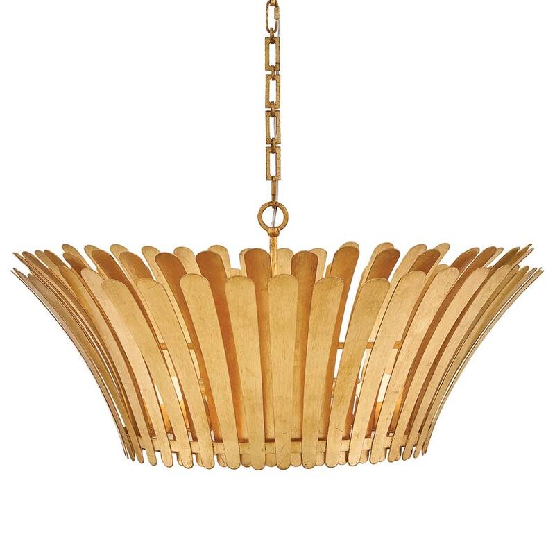 Hinkley Lighting 47695 Reina 8 Light 34" Wide Waterfall Chandelier - Distressed Brass