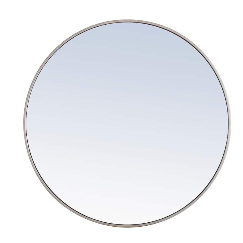 Strick & Bolton Prine Metal Frame Round Mirror