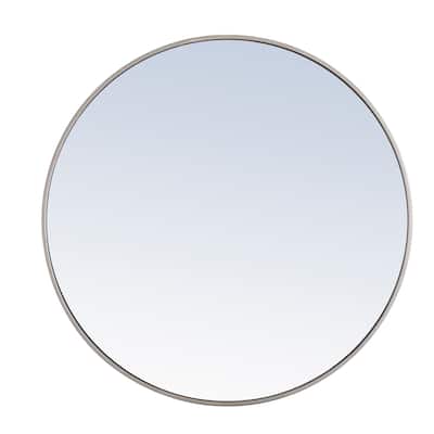 Strick & Bolton Prine Metal Frame Round Mirror