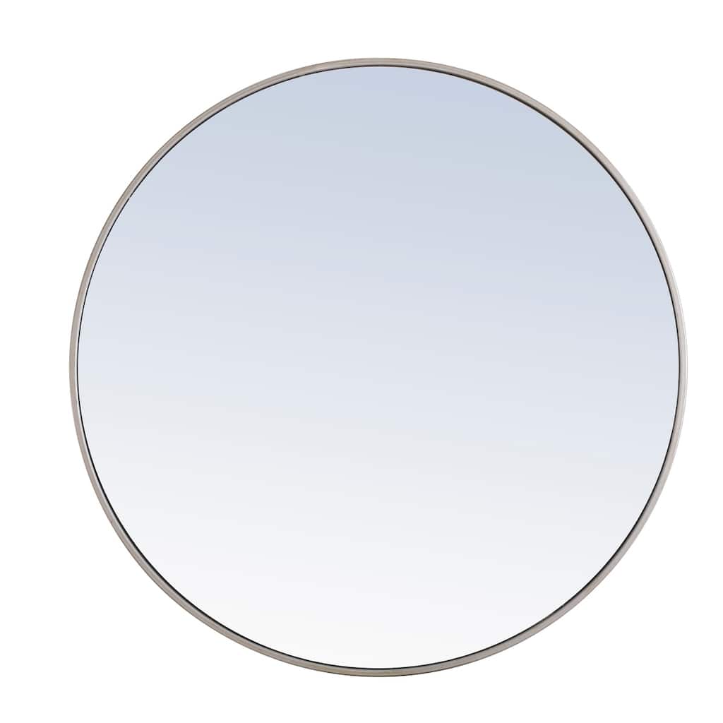 Strick & Bolton Prine Metal Frame Round Mirror