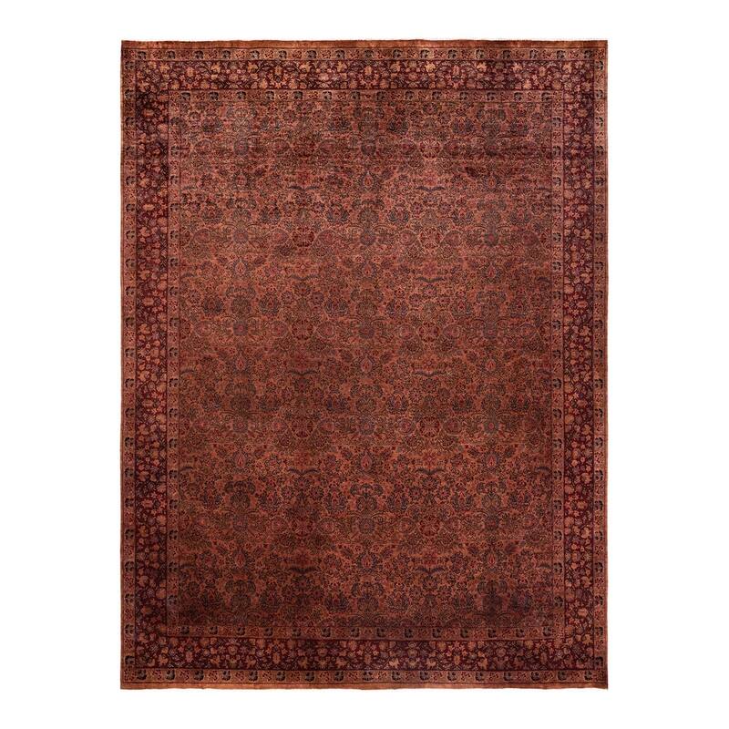 Overdyed, One-of-a-Kind Hand-Knotted Area Rug - Pink - 7' 10" x 10' 5"