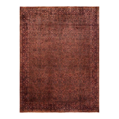Overdyed, One-of-a-Kind Hand-Knotted Area Rug - Pink - 7' 10" x 10' 5"