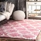 preview thumbnail 11 of 29, nuLOOM Faux Sheepskin Solid Soft and Plush Cloud Trellis Kids Shag Rug