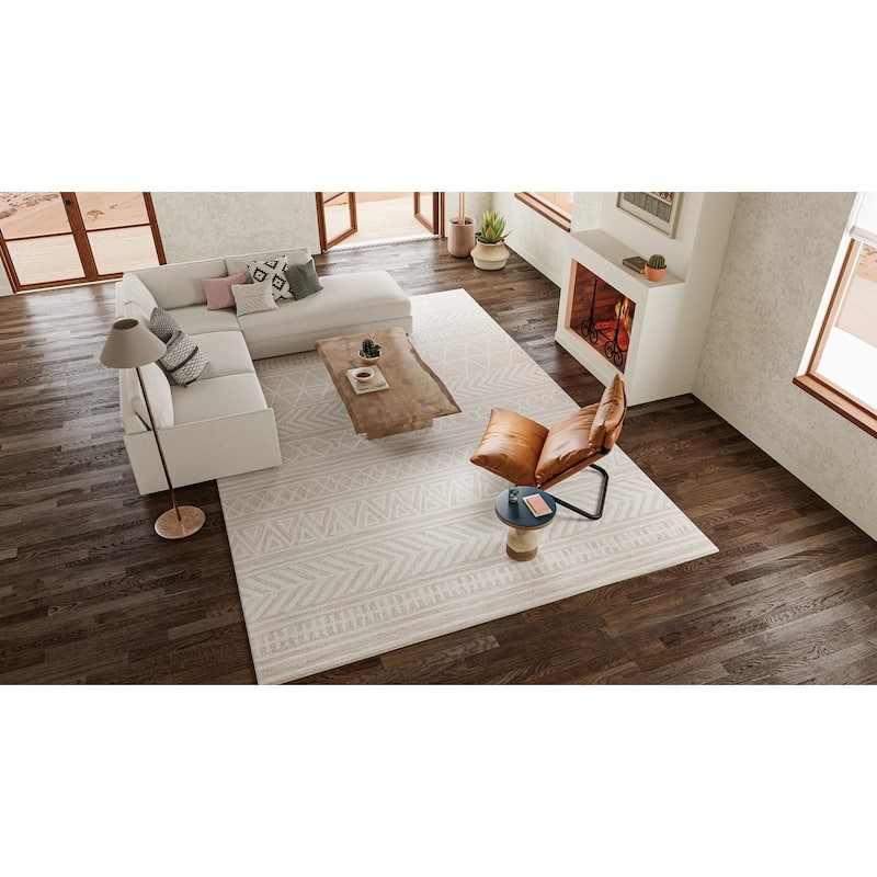 Bashian Nuncio Transitional Hand Tufted Area Rug