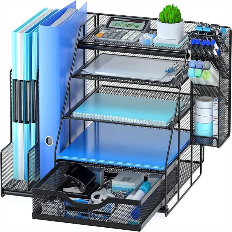 Office Desk Organizer - 11.97"D x 14.17"W x 11.02"H