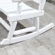 preview thumbnail 8 of 24, Outsunny 2-Person Wooden Rocking Chair Rocker Bench with Relaxing Swinging Motion