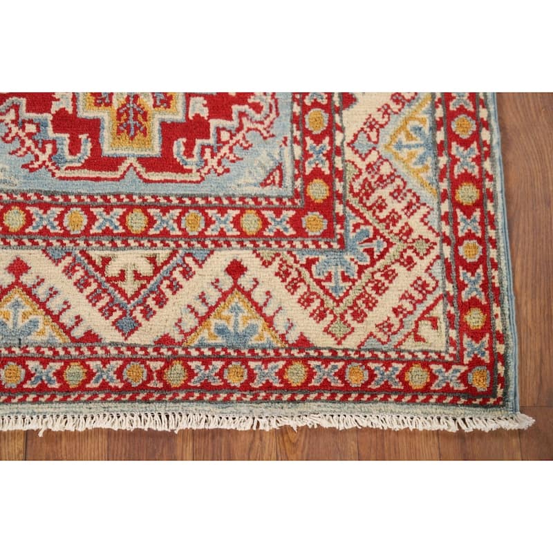 Kazak Foyer Rug Wool Hand-Knotted Wool Carpet - 2'10" x 4'3"