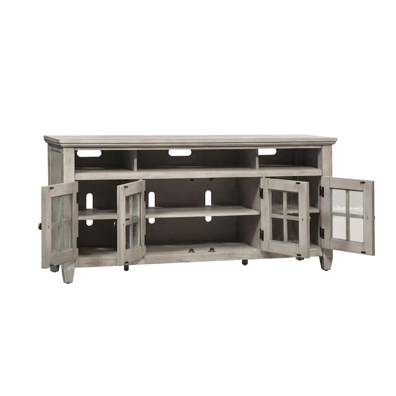 Heartland Antique White Tobacco Entertainment TV Stand