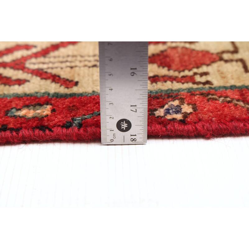 ECARPETGALLERY Hand-knotted Andelz Red Wool Rug - 4'9 x 8'0