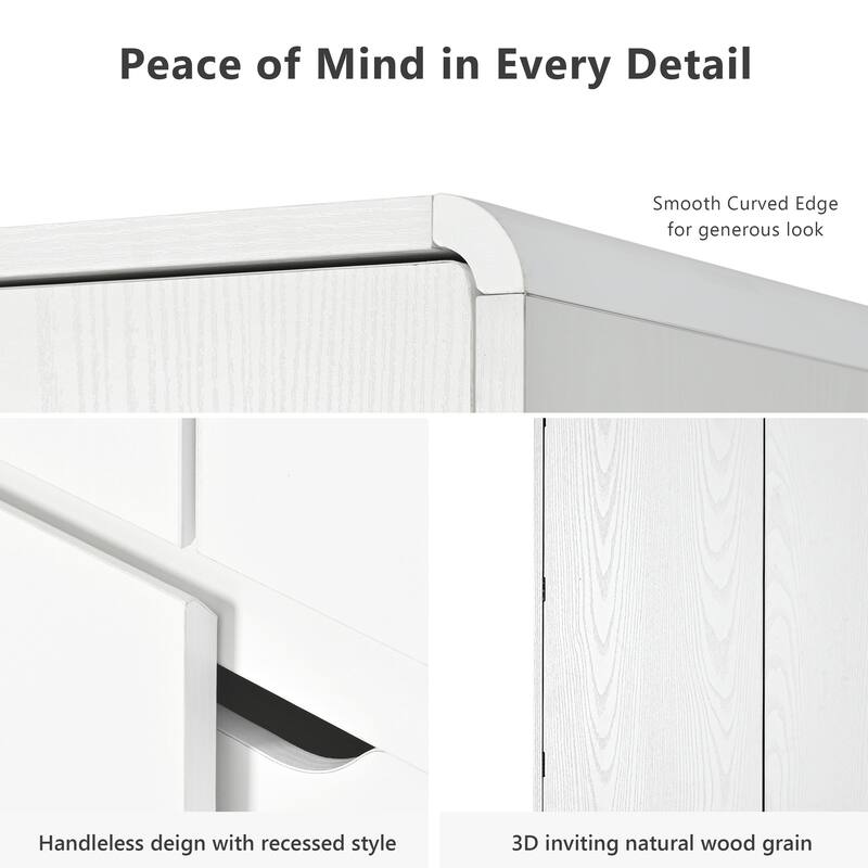 Farmhouse Kitchen Pantry Cabinet Storage Cupboard with 8 Door Shelves, 3 Adjustable Interior Shelves, Hidden Drawer