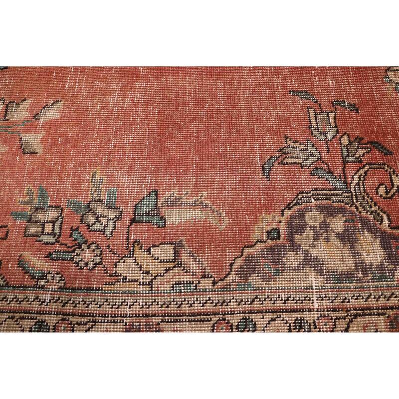 ECARPETGALLERY Hand-knotted Antalya Vintage Dark Copper Wool Rug - 7'9 x 10'6