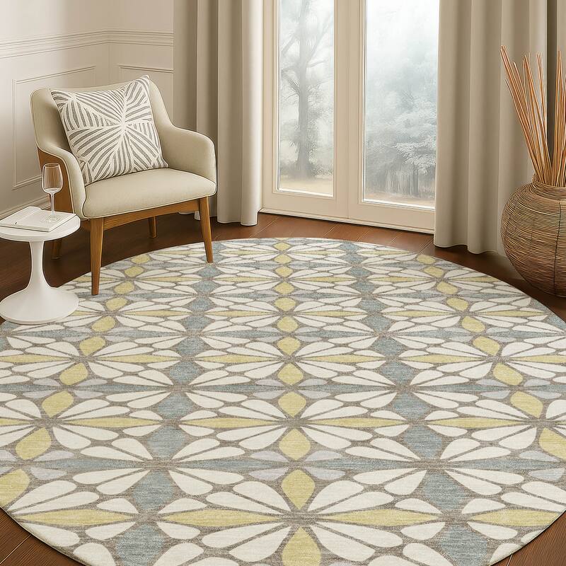Machine Washable Indoor/ Outdoor Mosaic Pablo Chantille Rug