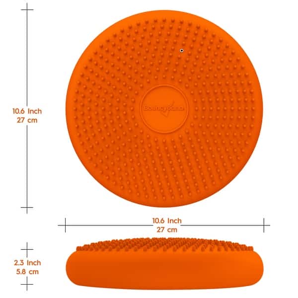 Bouncyband Little Wiggle Seat Sensory Cushion, Orange