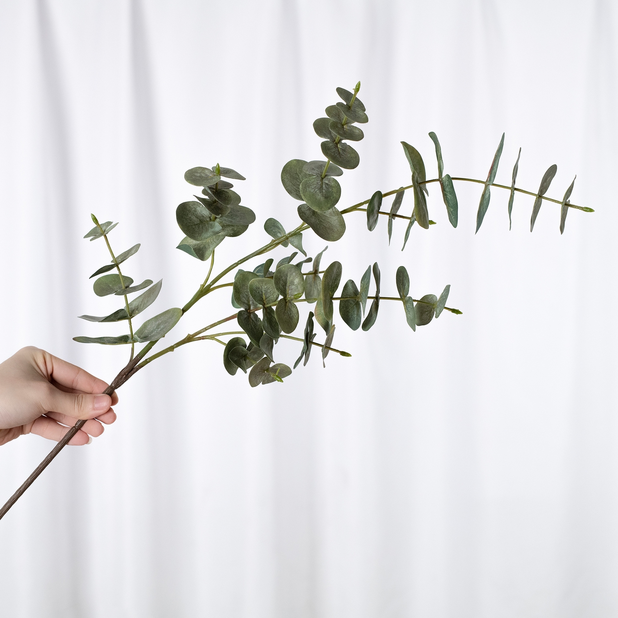 Gray Green Artificial Eucalyptus Branch(1 Stem)