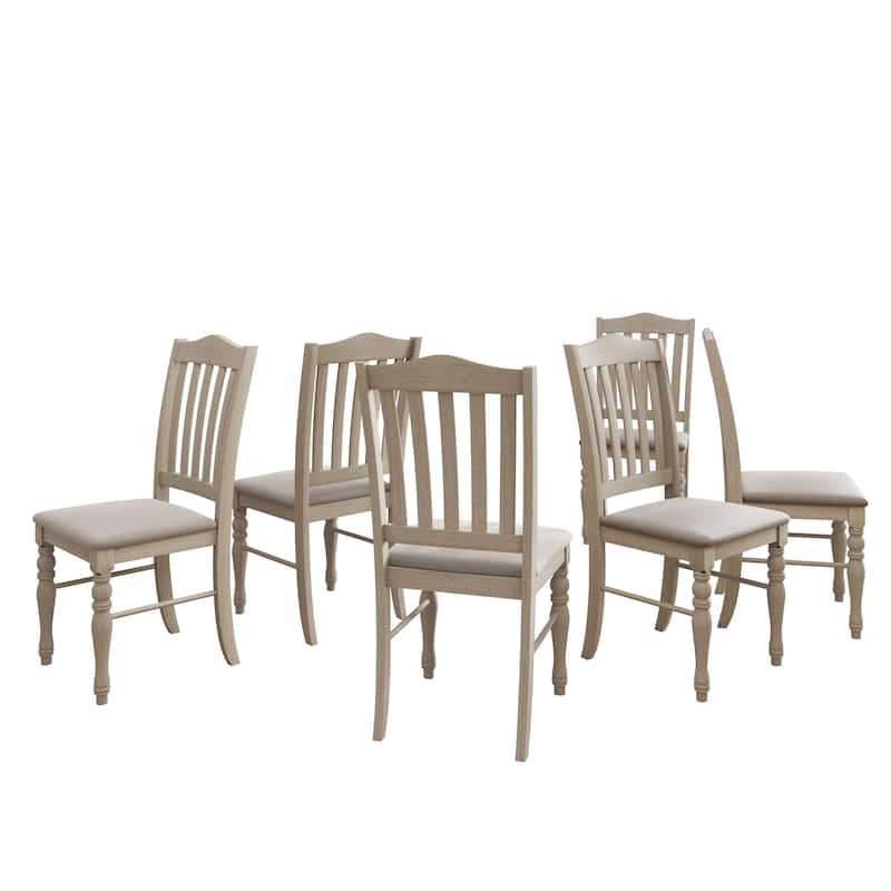 Clayfell 7-Piece Mayfield Dining Set With Turned Legs
