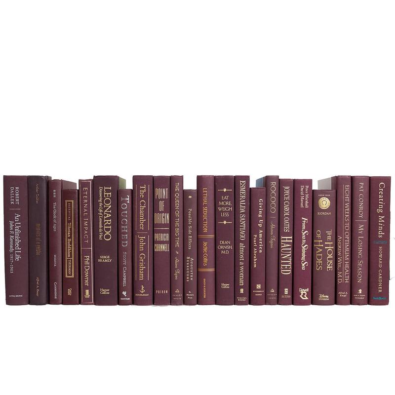 Books Red Decorative Accessories: Merlot Color By The Foot
