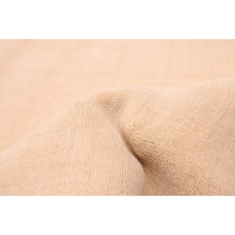 ECARPETGALLERY Hand Loomed Kashkuli Gabbeh Ivory Wool Rug - 9'11 x 13'0