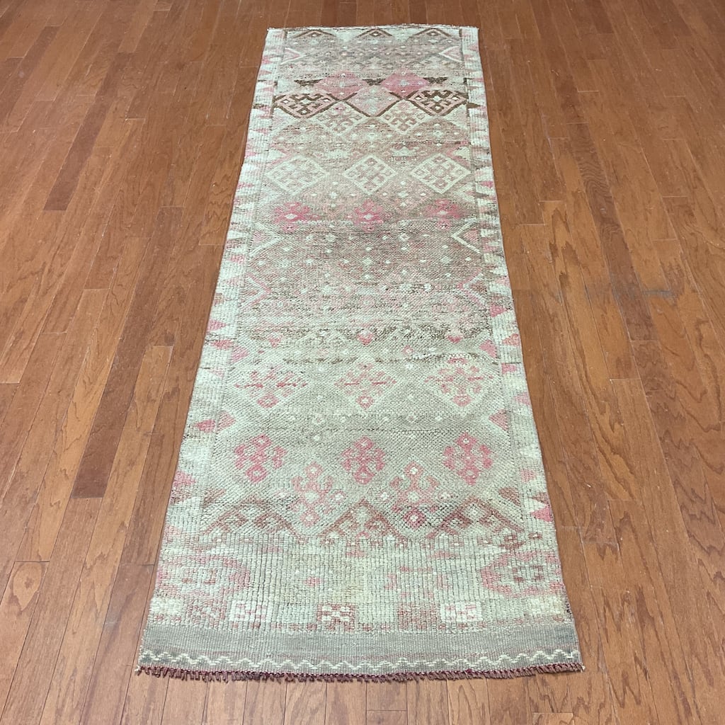 HERAT ORIENTAL Handmade Turkish Oushak Wool Runner - 2'9" x 9'6"
