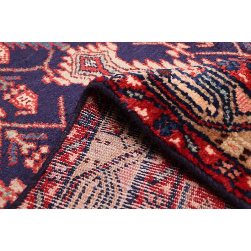 ECARPETGALLERY Hand-knotted Konya Anatolian Navy Wool Rug - 3'2 x 9'8