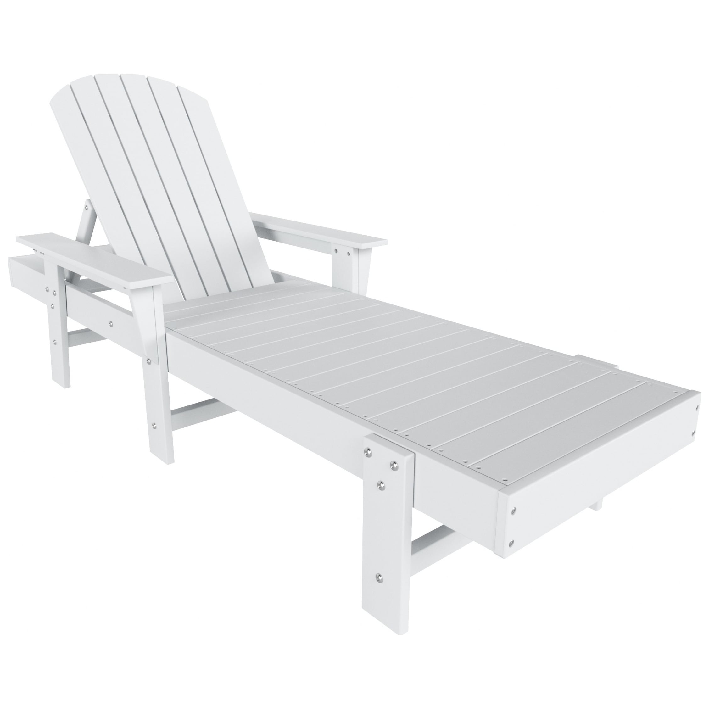 Altura Poly Eco-Friendly All Weather Reclining Chaise Lounge with Arms