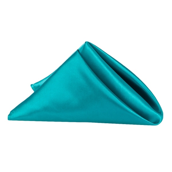 10 Pieces, Satin Napkin 20"x20" square Edge: Hemmed Material: 100% Polyester - Oasis