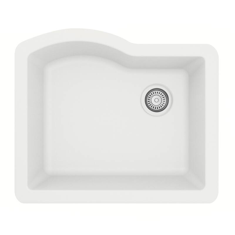 Karran Undermount Quartz 24 in. Single Bowl Kitchen Sink Kit