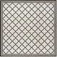 preview thumbnail 53 of 86, SAFAVIEH Beach House Mima Indoor/ Outdoor Waterproof Patio Backyard Rug 4' x 4' Square - Light Grey/Charcoal