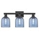 preview thumbnail 99 of 120, Innovations Lighting Endless Possibilities Arcadia - Bella - 3 Light 25" Bath Vanity Light Blue/Matte Black