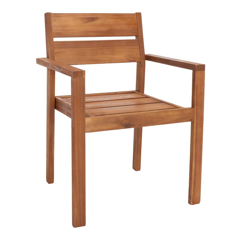 SAFAVIEH Outdoor Hestia Solid Wood 7-Piece Dining Set - N/A