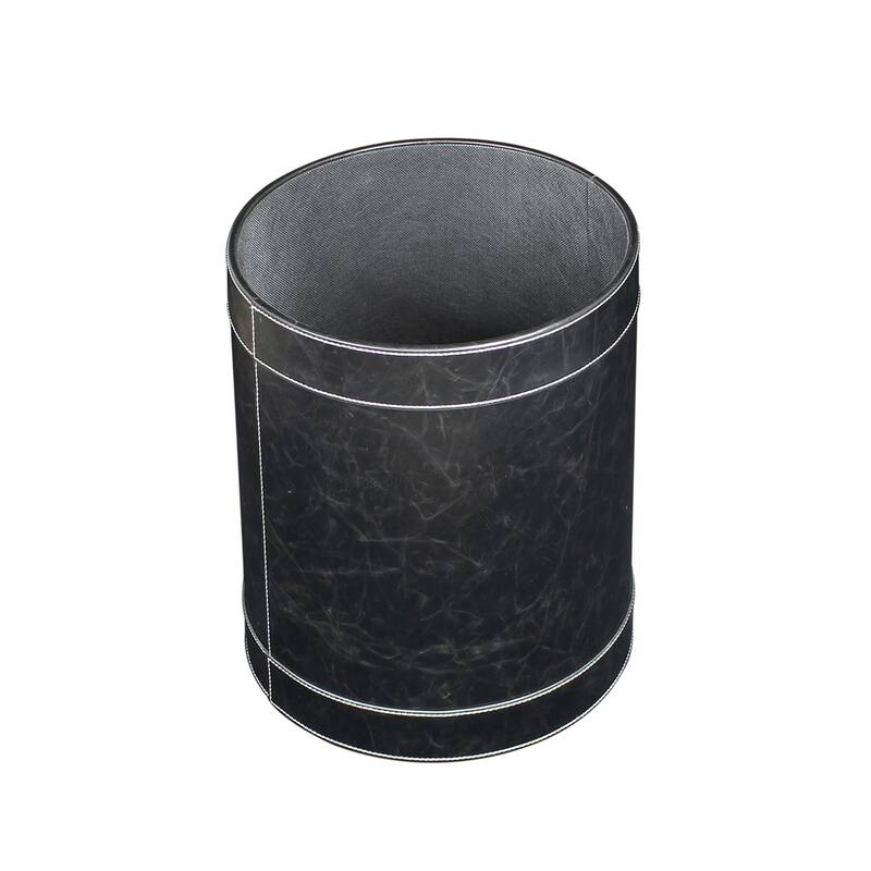 WS Bath Collections Vintage 2403 Vintage Synthetic Waste Basket - Black