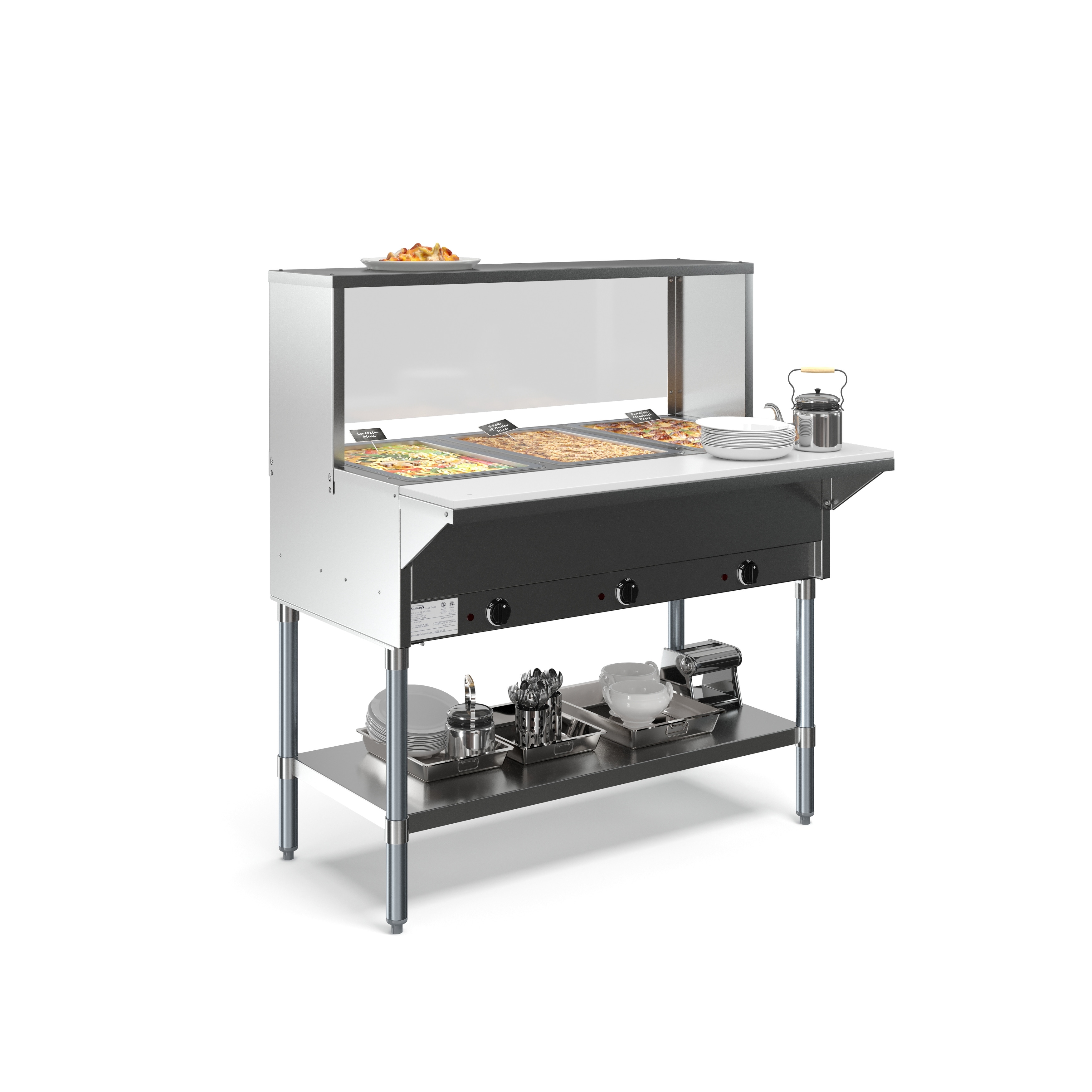 KoolMore 3-Station Commercial Warming Tray in the Buffet Servers & Warming  Trays department at