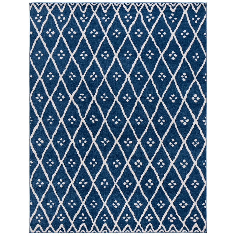 SAFAVIEH Amherst Orlaith Contemporary Rug - 8' x 10' - Blue/Creme