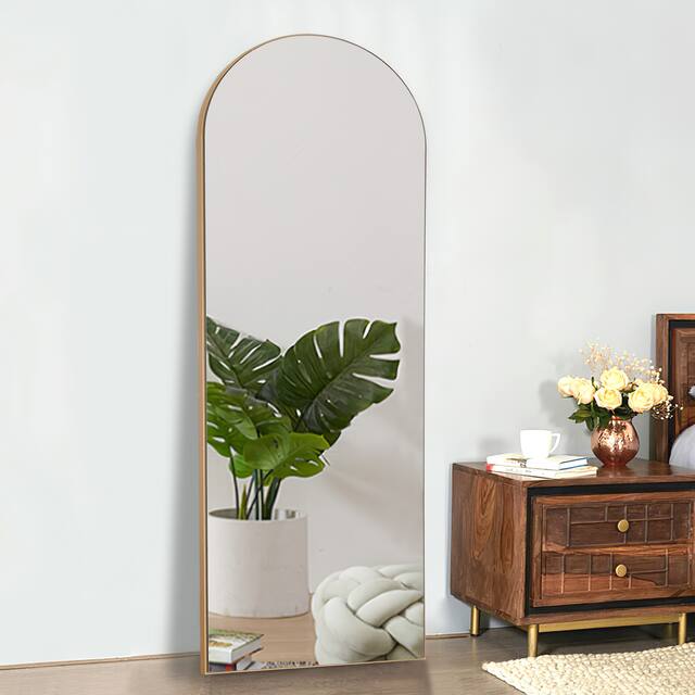 Arched Top Full-length Freestanding/ Leaning/ Hanging Wall Mirror