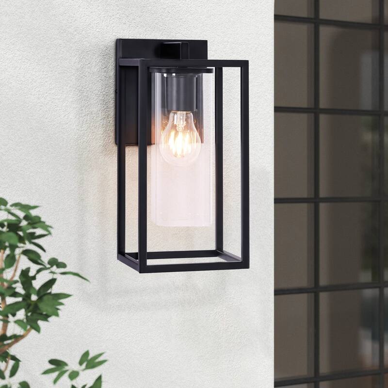 Outdoor Wall Sconce with Clear Glass