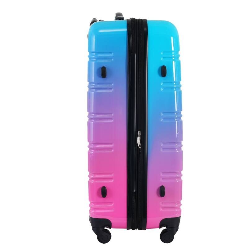 Hardshell Luggage Sets, 3 Piece Gradient Color Expandable Suitcase, with Spinner Wheels and TSA Lock Lightweight 20" 24" 28"