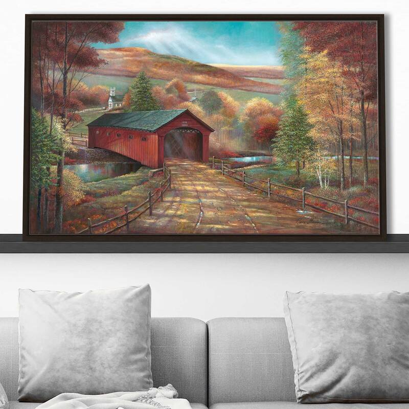 "West Arlington Bridge" by Ruane Manning Print on Floating Canvas