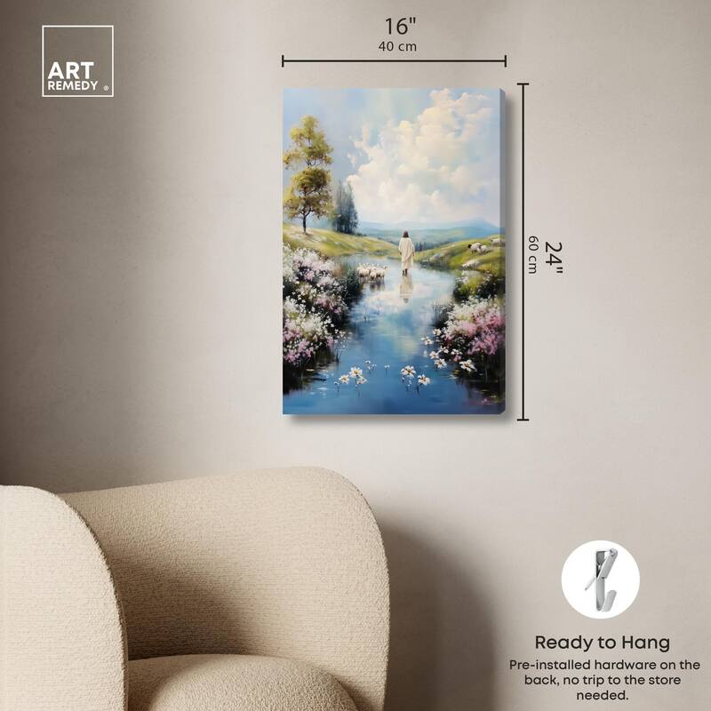 Caretaker's Calm Crossing I Canvas by Art Remedy, Gallery Wrapped