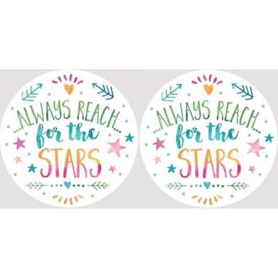 Always Reach for the Stars Car Coasters Set of 2 - Multi
