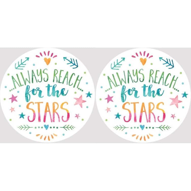 Always Reach for the Stars Car Coasters Set of 2 - Multi